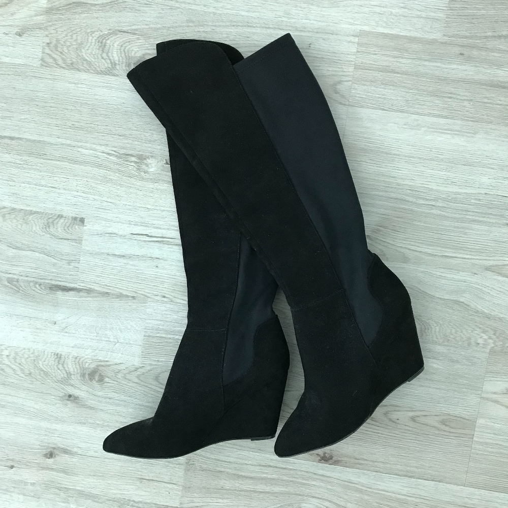 Charles by Charles David Black Suede Boots